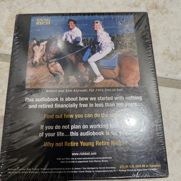 Rich Dad Audiobook Sealed CD Robert Kiyosaki Retire Young Retire Rich New - Picture 2 of 3